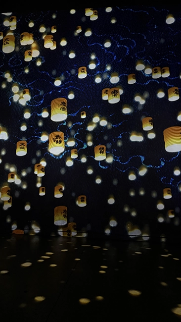 atelier des lumières :  Japon Rêvé